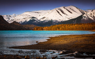 "Alaskan Spring",   Canon 40D, 24-70mm f/2.8L Mk1, B+W KMC Polarizer, Singh-Ray Galen Rowell 2-stop soft edge ND Grad